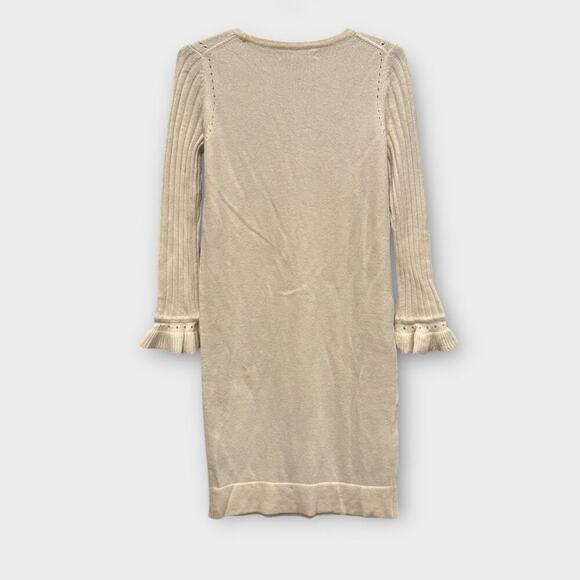 Gal Meets Glam Collection Agnes Ruffle Cuff Long Sleeve Sweater Dress Size XS - Picture 4 of 9